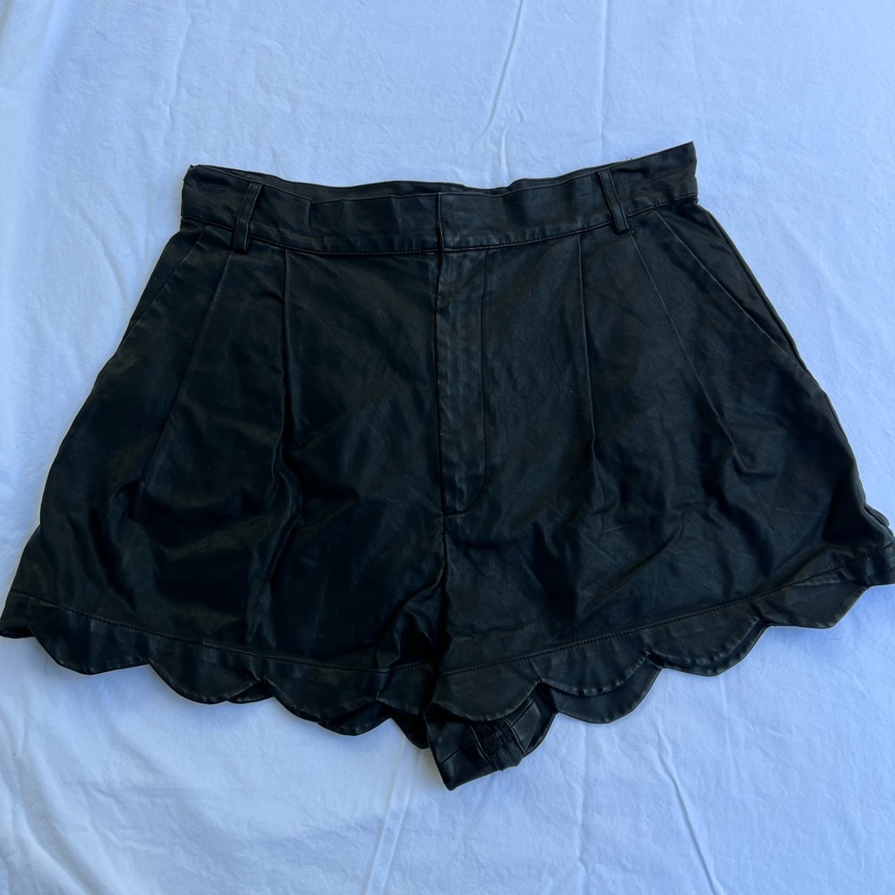 Minkpink Faux Leather Shorts - M